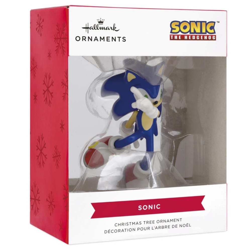 Sonic The Hedgehog Sega Hallmark Christmas Ornament Holiday Tree Red White Blue